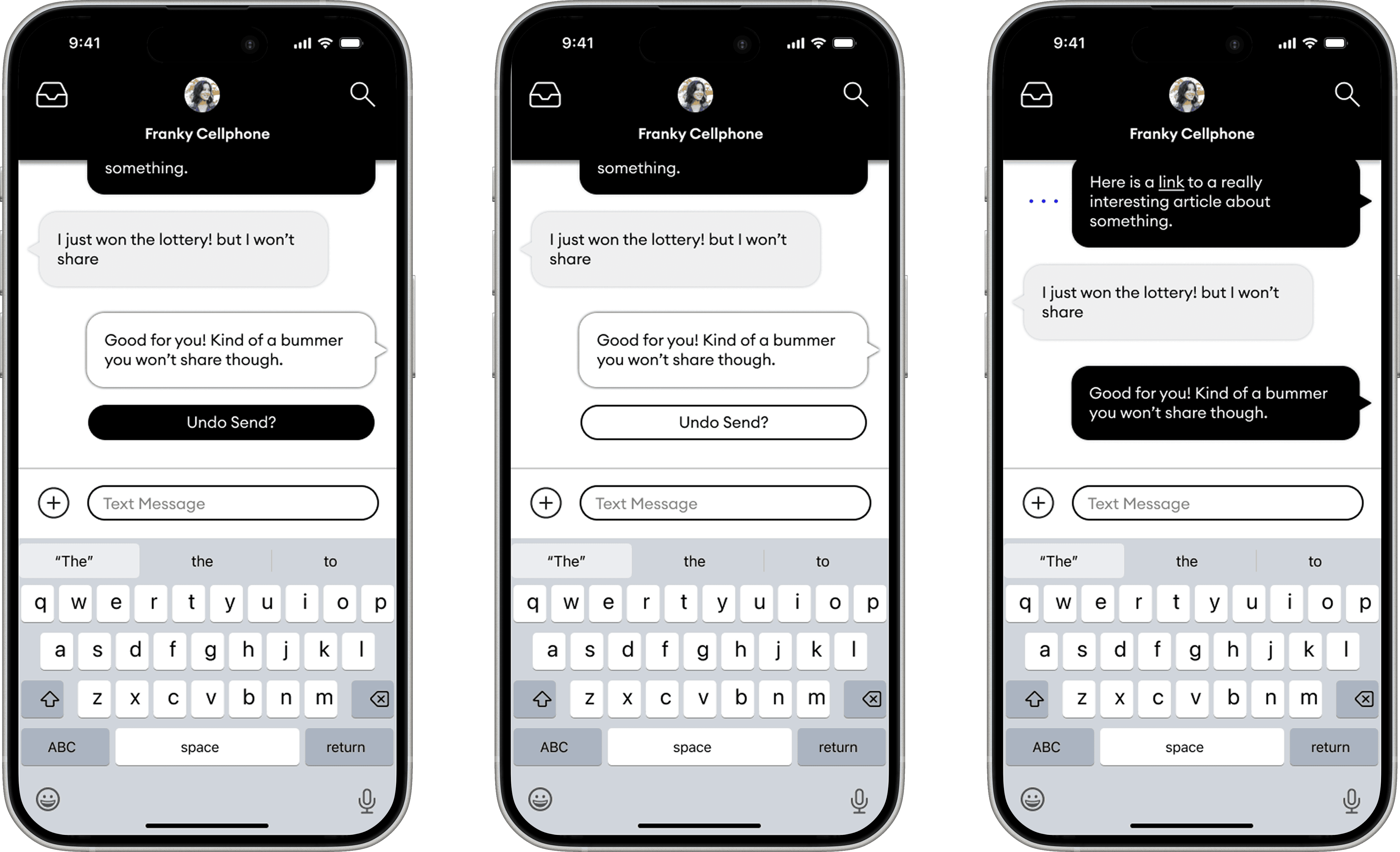 First version of the undo send feature